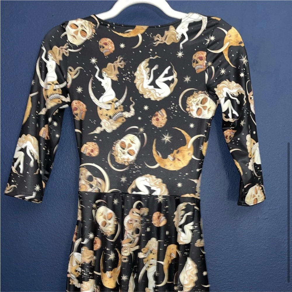 Blackmilk Octobers Moon 3/4 Sleeve Skater Dress XS - Picture 4 of 5